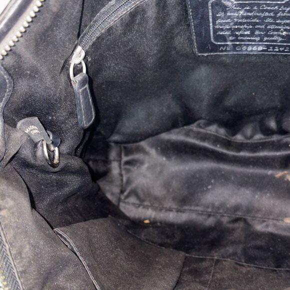 Coach Bag Purse Handbag Leather Y2K Vintage Classic Signature Stripe Tote Bag - Picture 13 of 16